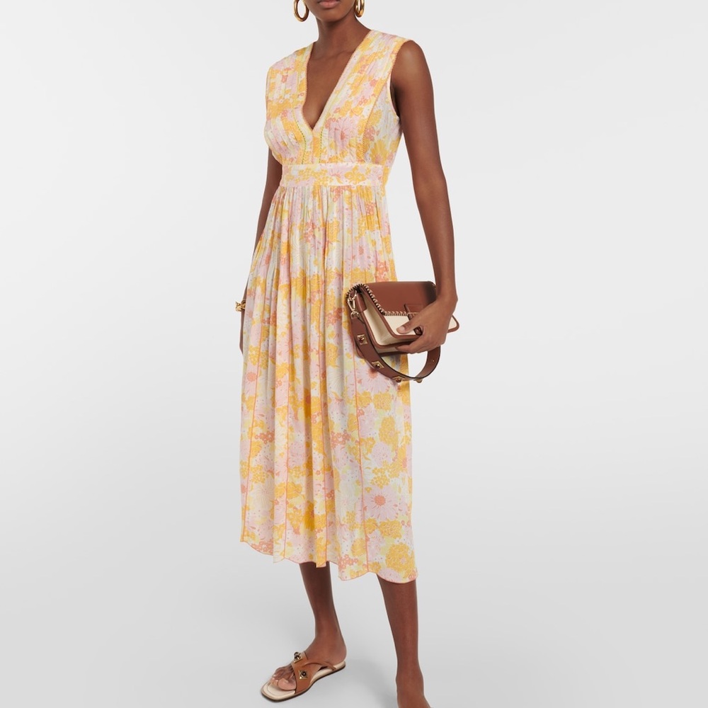 Poupette st Barth  midi dress (NWT) Size s